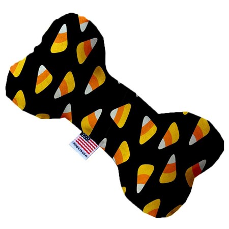 Mirage Pet Products Candy Corn 6 in. Stuffing Free Bone Dog Toy 1330-SFTYBN6